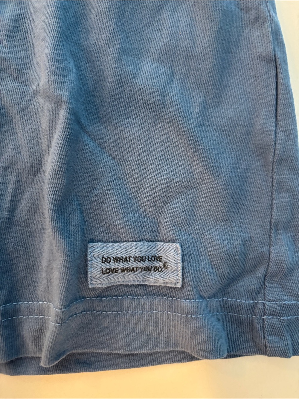 Life Is Good Gray Blue Crusher Tee with dog logo - Picture 3 of 5